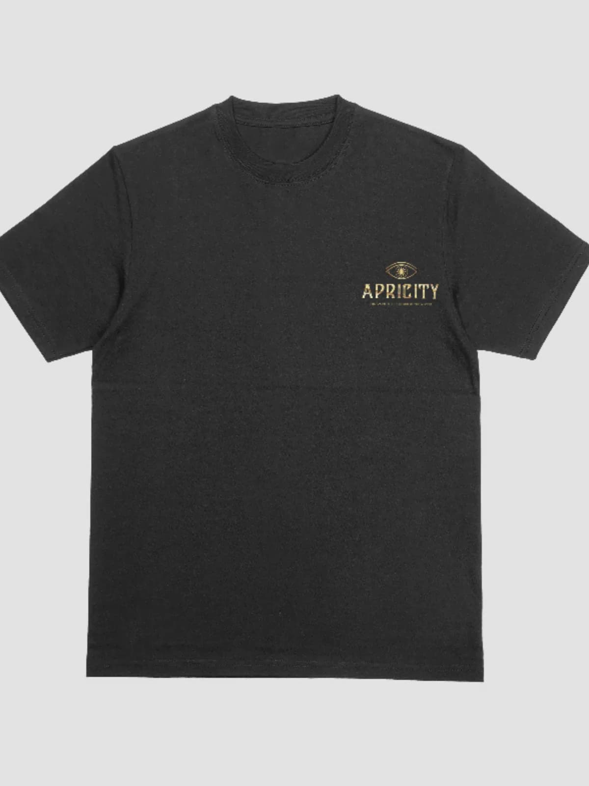 The APCTY Oversized Logo Tee in washed charcoal